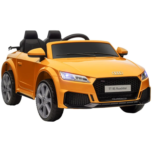 Yellow Audi TT RS Kids Ride-On Car 12V with Remote Control