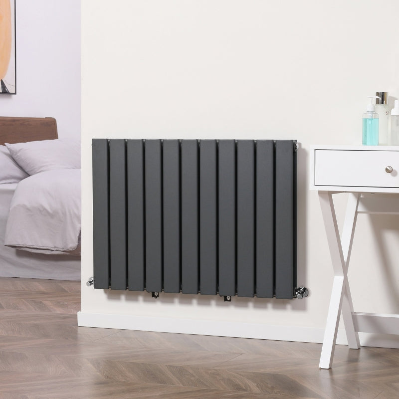 Grey 84 x 60cm Water-Filled Space Heater for Home - Quick Warm-Up Radiator
