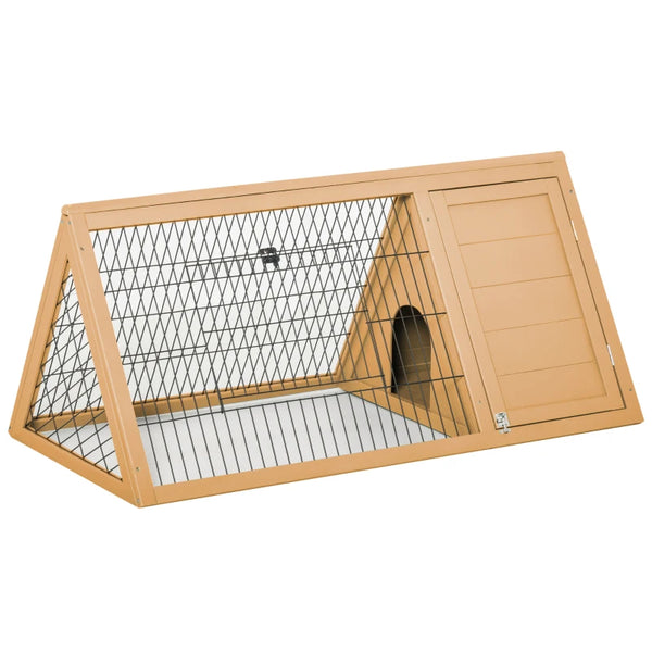 Yellow Triangle Small Animal Hutch 116 x 62.2 x 52.5 cm