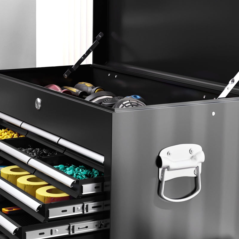 Black 19-Drawer Rolling Tool Chest