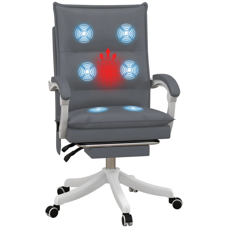 Massage Office Chair with Heat and Footrest