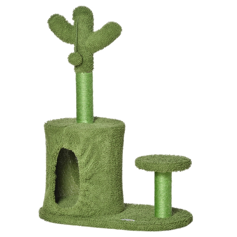 78cm Cactus Cat Tree Tower - Indoor Cat Activity Centre