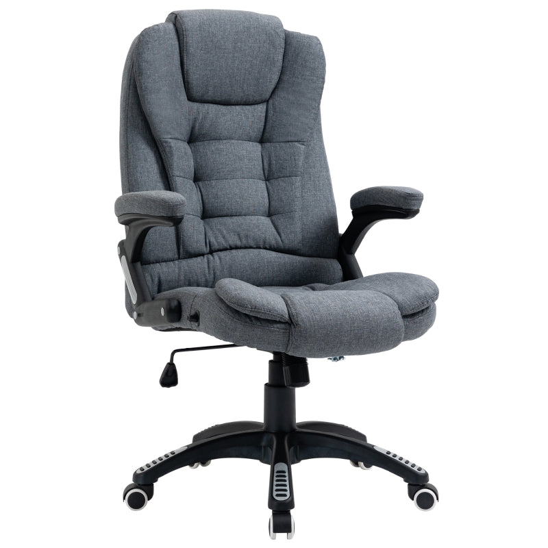 Dark Grey Ergonomic Office Chair with Armrests & Adjustable Height