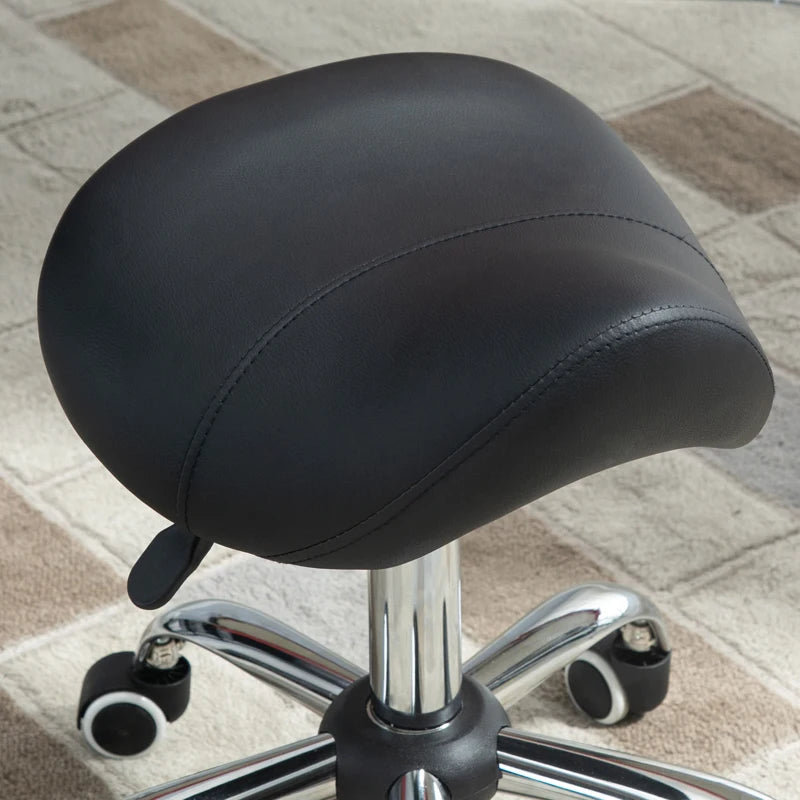 Black Adjustable Salon Massage Stool