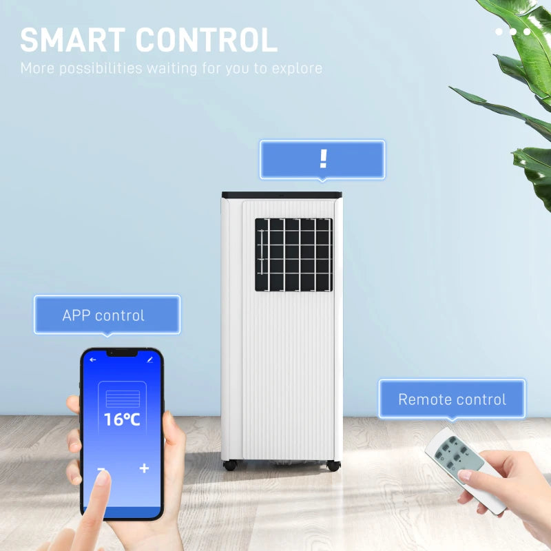 7,000 BTU White Mobile Air Conditioner - 15m² Coverage