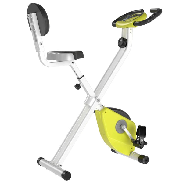 Black Folding Exercise Bike with 8-Level Magnetic Resistance