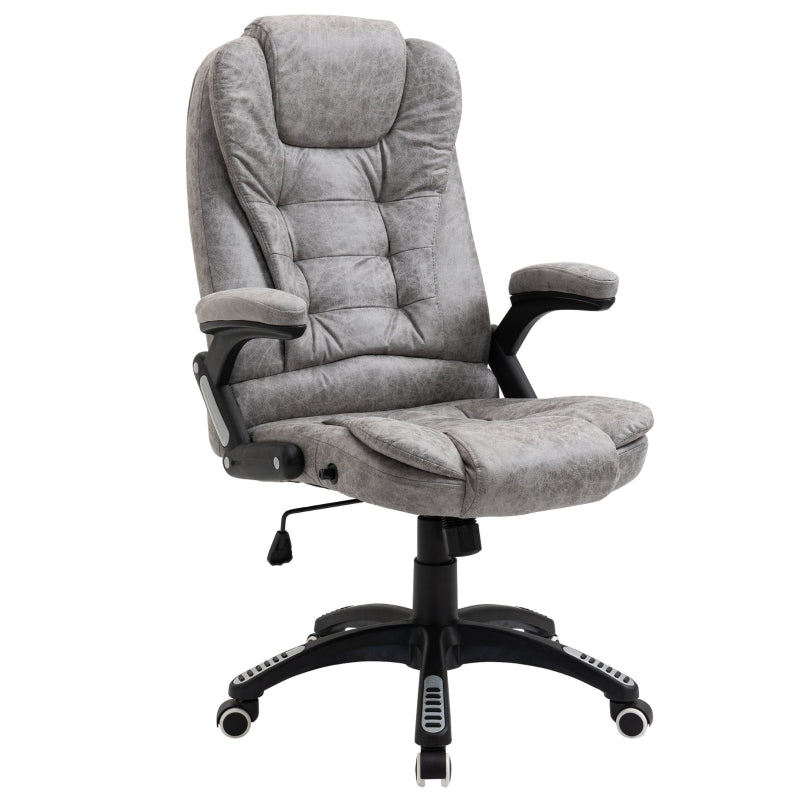 Grey Ergonomic Office Chair with Armrests & Adjustable Height