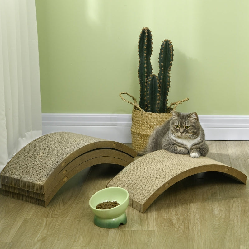 Brown Cat Scratching Board Set, 4PCs, 55 x 26cm