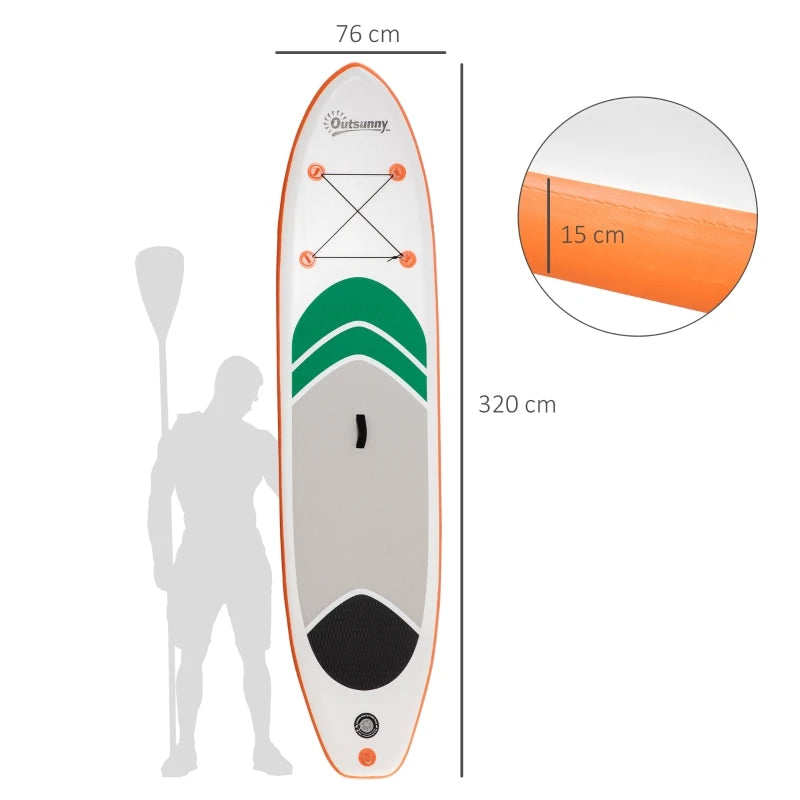 10'6" Inflatable Stand Up Paddle Board Kit - Blue