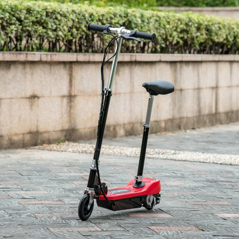 Red Electric Ride-On Scooter Toy with 120W Motor and 2 x 12V Battery