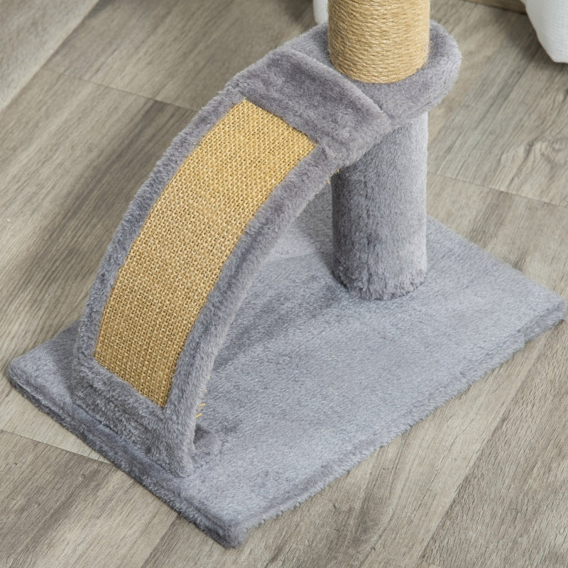 Cat Tree Climbing Activity Center with Scratching Board - Gray