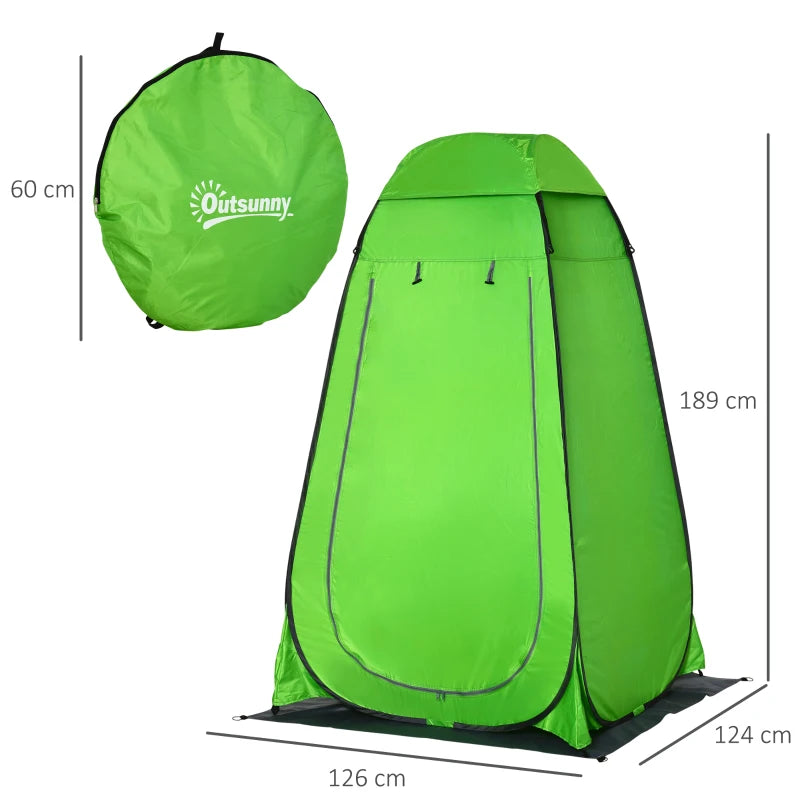 Green Pop Up Outdoor Privacy Tent with Removable Floor