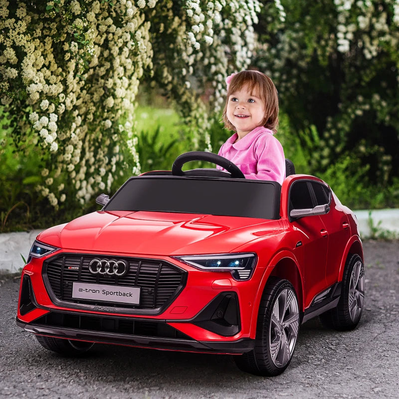 Red Audi E-tron 12V Kids Electric Ride On Car with Remote Control