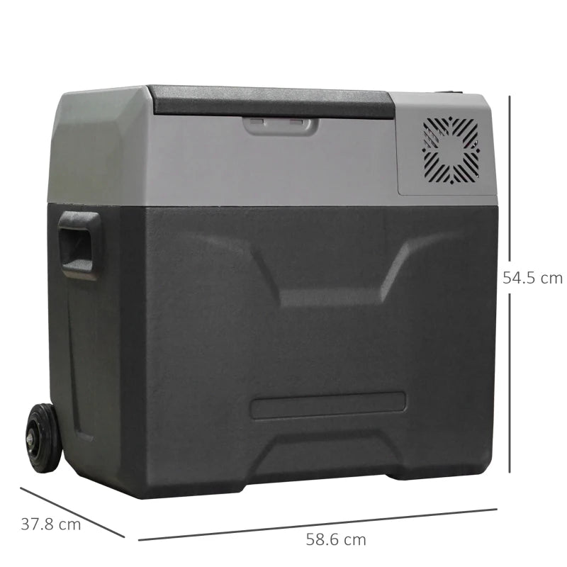 Portable 50L Car Fridge Freezer, Electric Cooler Box - 12/24V, -20°C