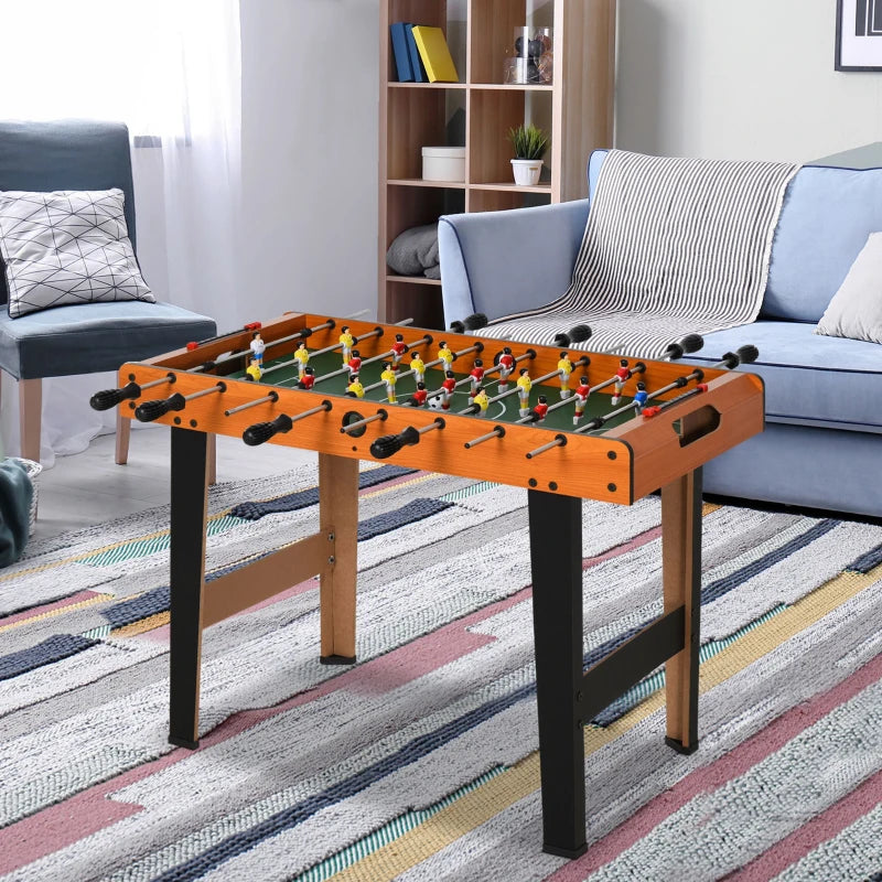 Black 84.5cm Heavy Duty Football Table for Arcades, Pub, Game Room