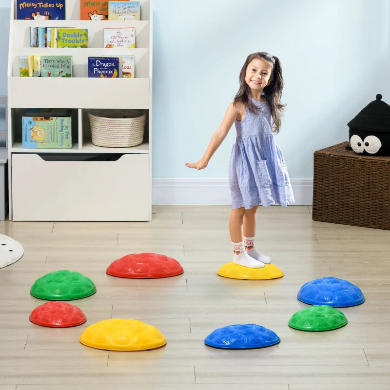 Colorful Kids Stepping Stones Set with Non-Slip Mats