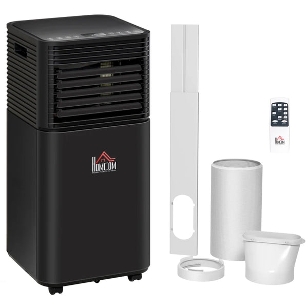Portable 4-in-1 Air Conditioner Unit - Cooling, Dehumidifying, Ventilating - Black- 5000 BTU