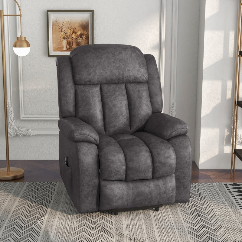 Grey Electric Power Lift Recliner Chair for Elderly with Remote Control