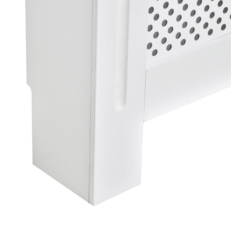 White Wooden Radiator Cover - Modern Home Furniture (Medium)