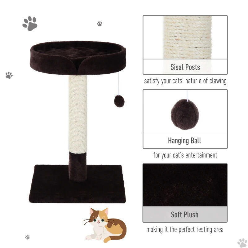 Cat Tree Scratching Post - Beige/Brown