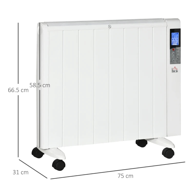 White Convector Panel Heater with Timer & Remote Control