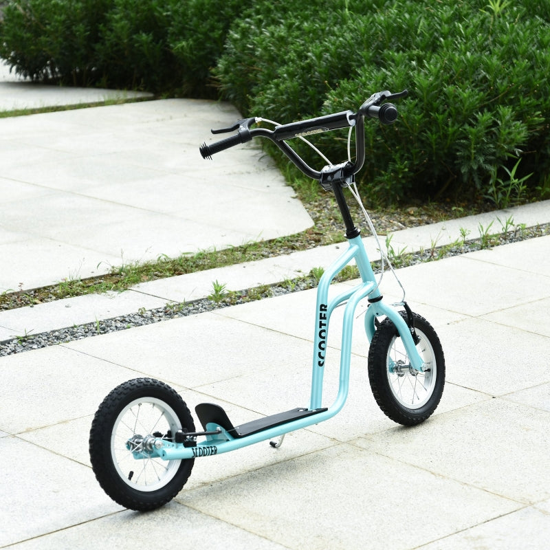 Blue Kids Stunt Scooter with Adjustable Handlebar and 2 Brakes