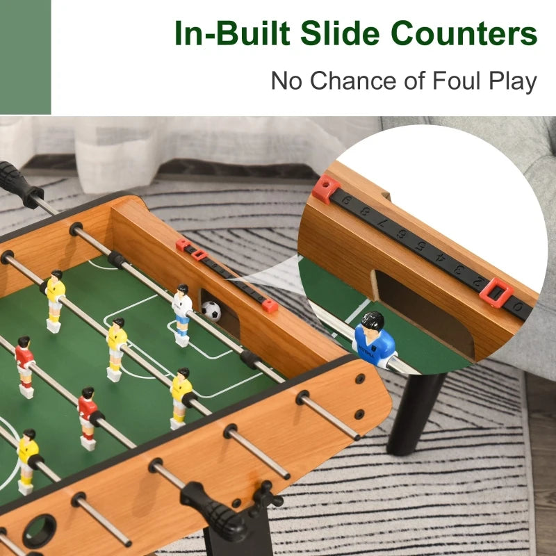 Mini Folding Foosball Table - Blue - Family Indoor Soccer Game