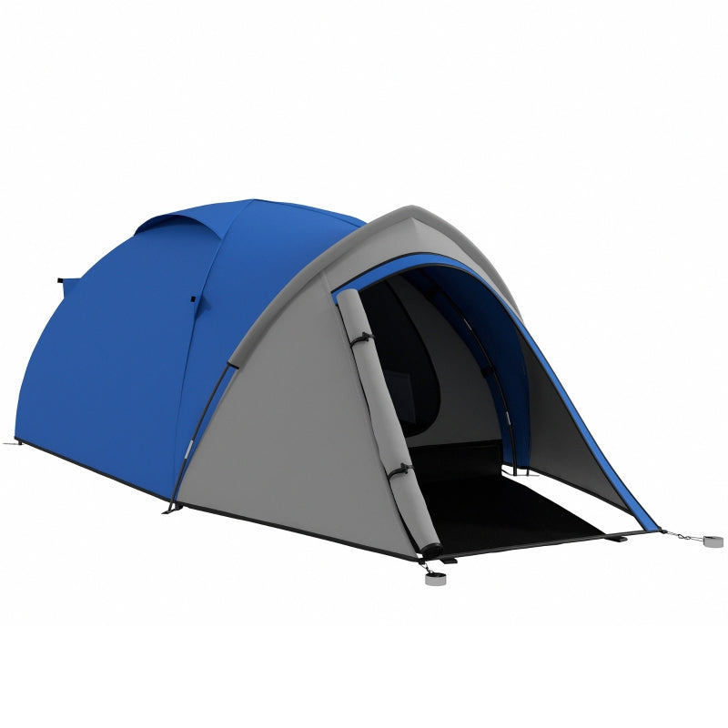 Blue/Grey 2-Person Dome Tent with Front Vestibule