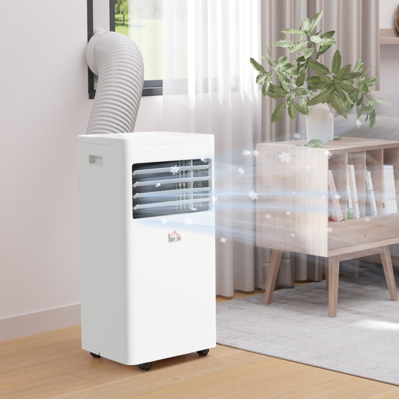 Portable 5000 BTU Air Conditioner - White, 3-in-1 Unit with Dehumidifier, Cooling Fan, Remote Control