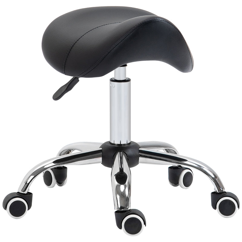 Black Adjustable Salon Massage Stool