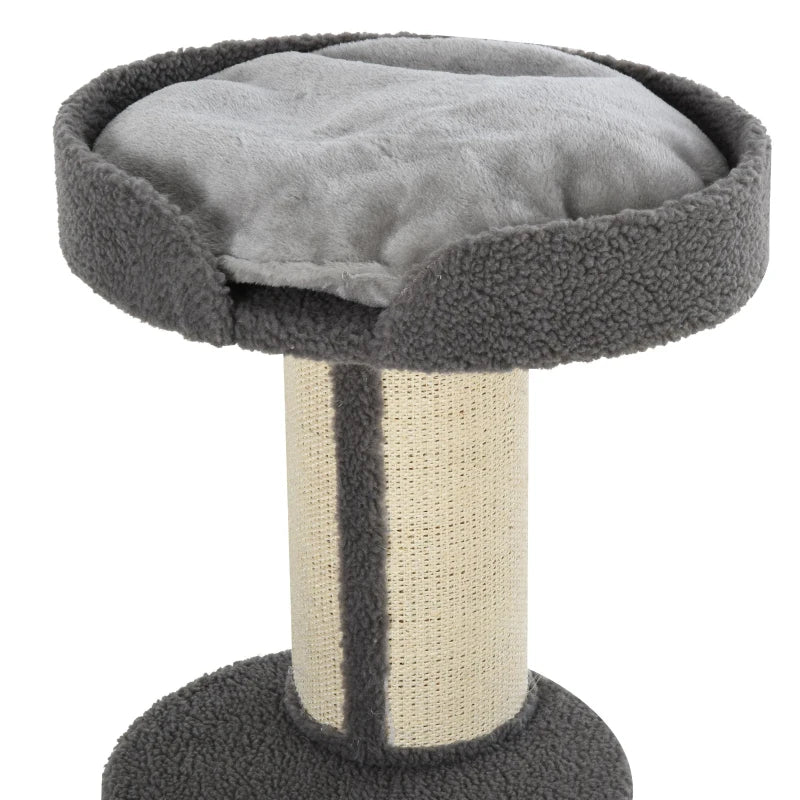 Grey 91cm Cat Tower Scratching Post for Indoor Cats