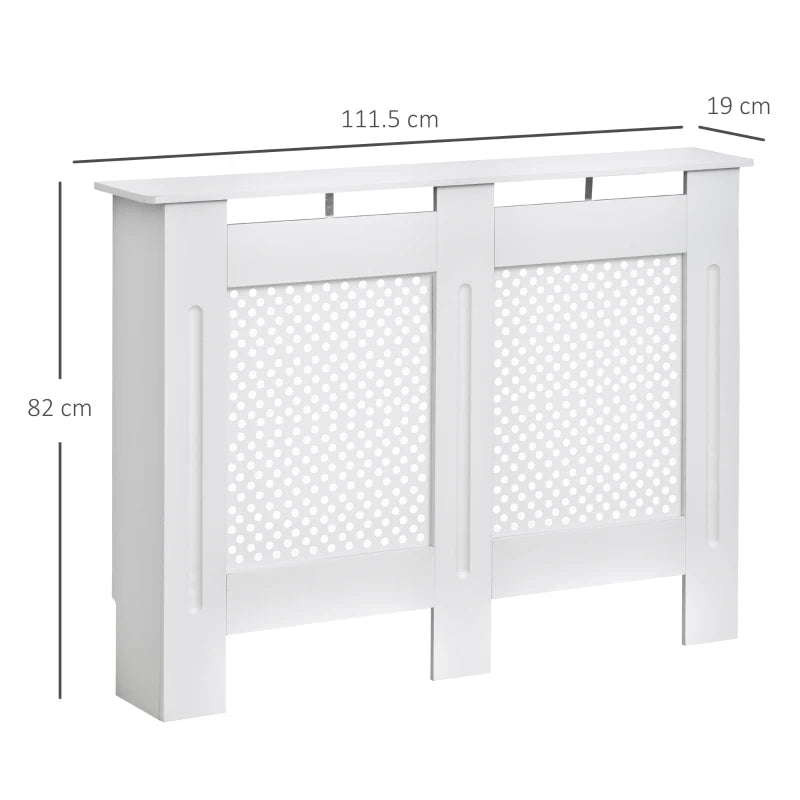 White Wooden Radiator Cover - Modern Home Furniture (Medium)