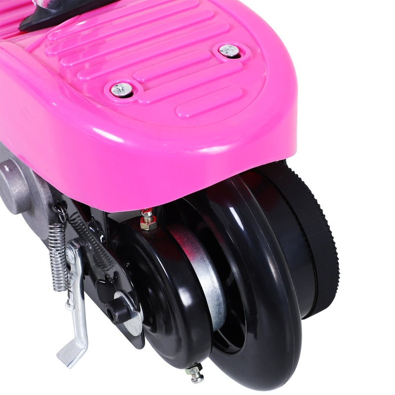 Kids Pink Foldable Electric Scooter with Brake and Kickstand