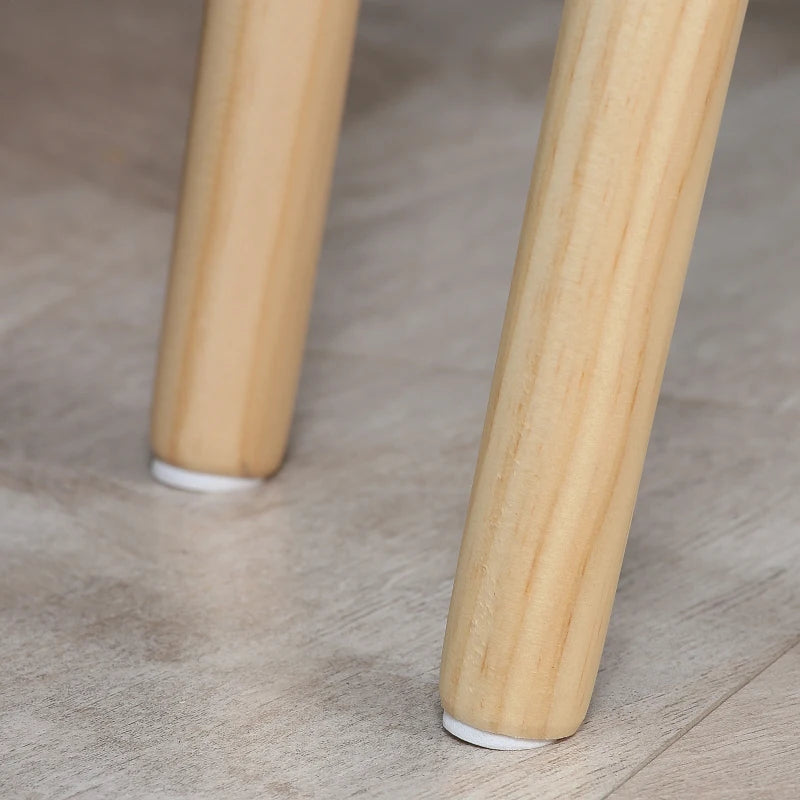 White Nesting Coffee Table Set, 2 Side Tables with Solid Wood Legs