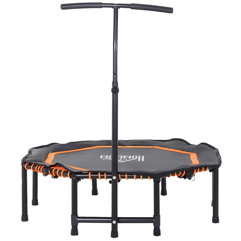 48" Orange Mini Fitness Trampoline with Adjustable Handle