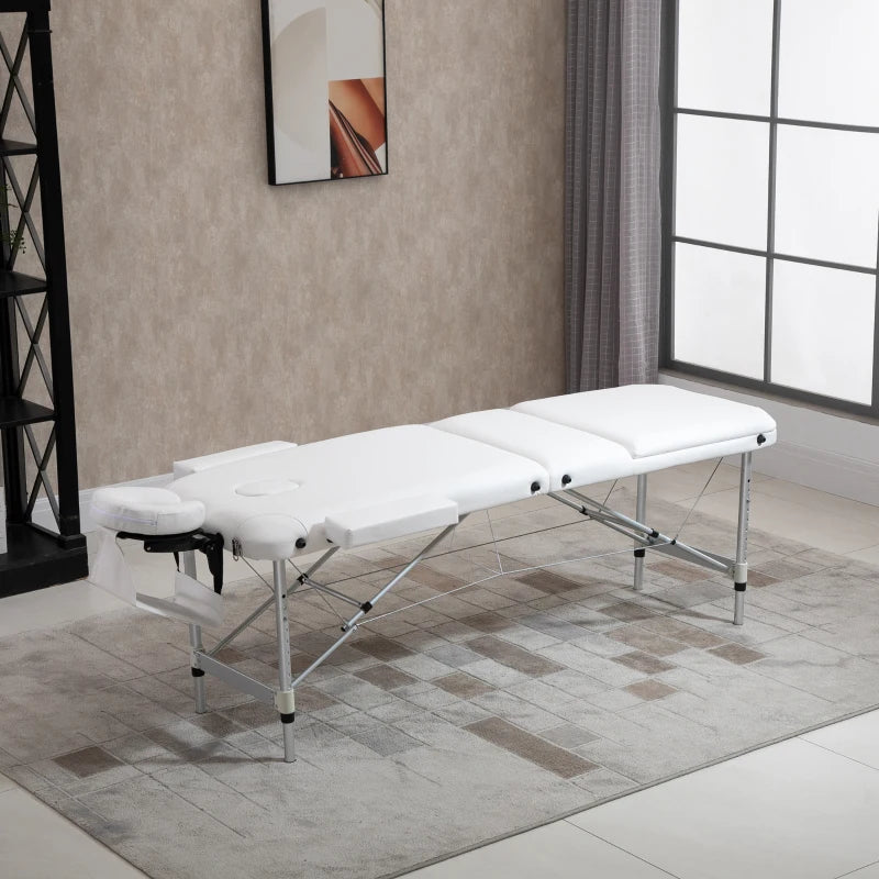 White Foldable Massage Table for Professional Salon and SPA