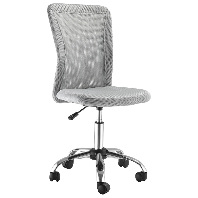 Grey Mesh Back Office Swivel Chair with Wheels