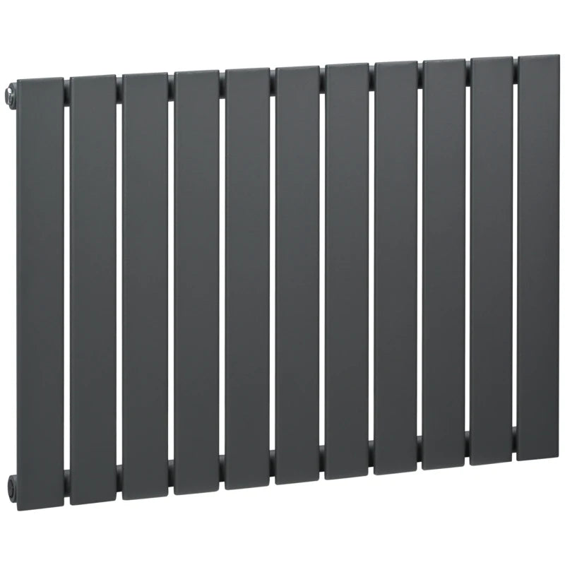 Grey Vertical Designer Radiator, 830 x 600 mm Water-filled Heater for Home