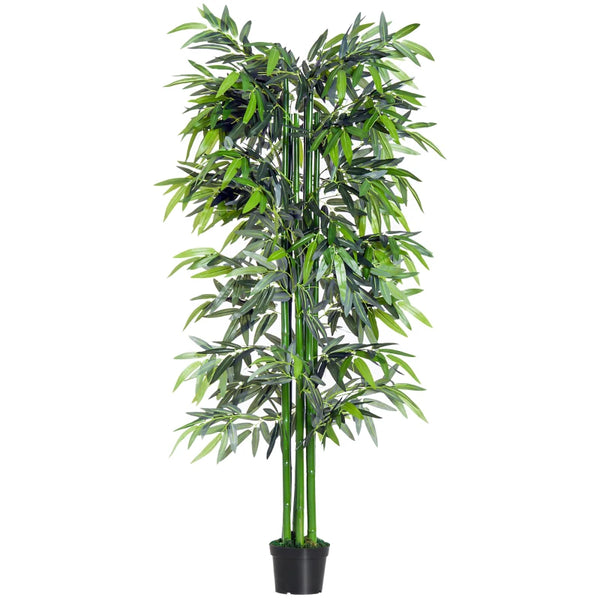 6ft Artificial Bamboo Tree Plant in Green for Home and Office Decor