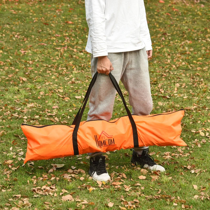 Orange Foldable 6x3 ft Soccer Goal Net Set - 2 Pack