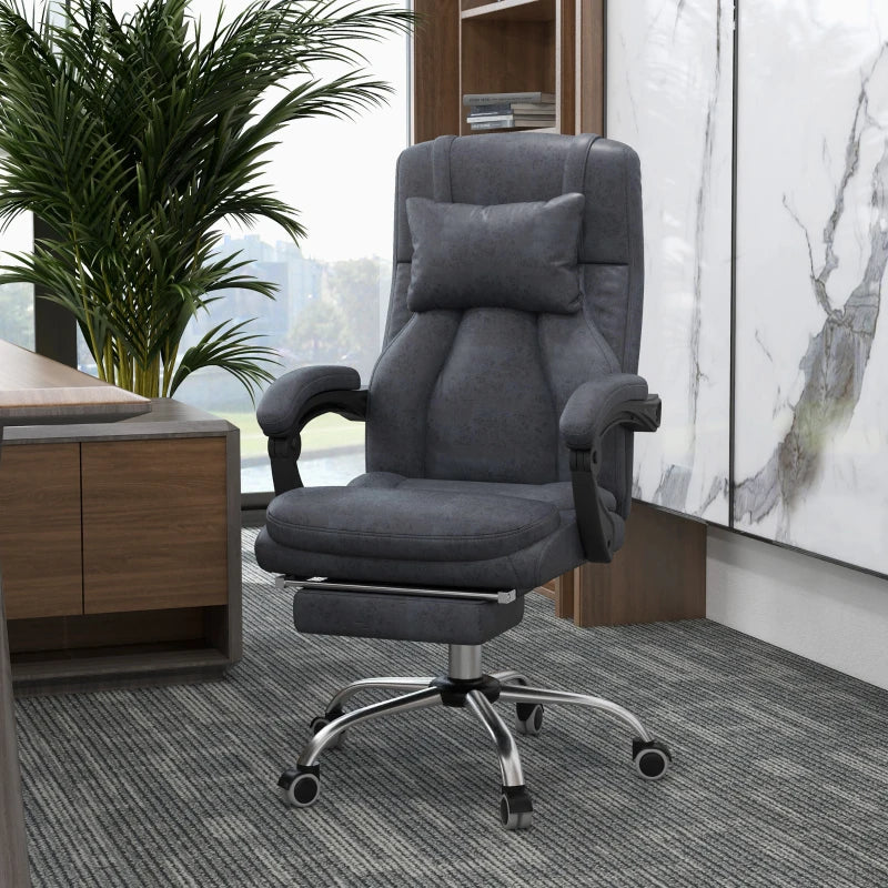 Office Chair with Lumbar Massage and Reclining Feature