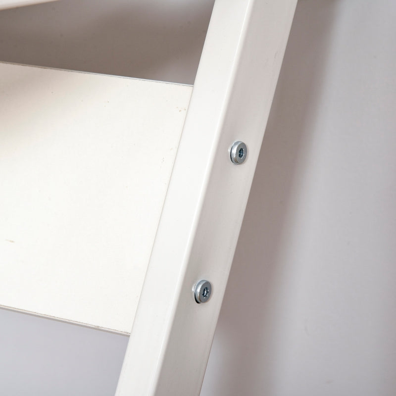 White Mobile Computer Desk with Sliding Keyboard Tray