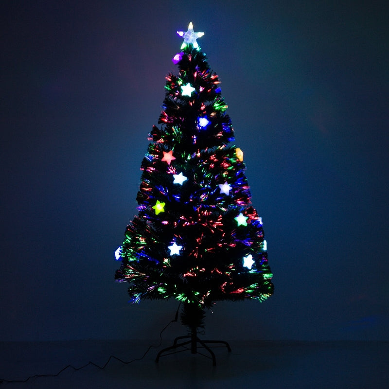 5FT Green Fibre Optic Christmas Tree with LED Lights