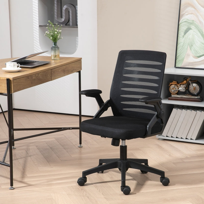 Black Mesh Back Adjustable Height Work Chair - Vinsetto 44-53.5cm