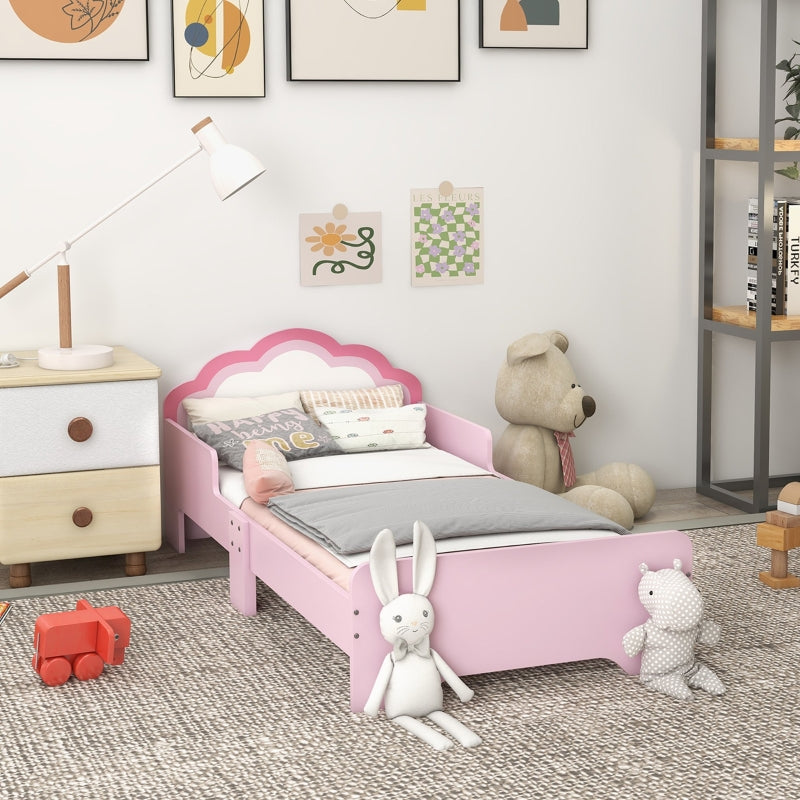 Princess Cloud Toddler Bed Frame - Pink, 143 x 74 x 55cm