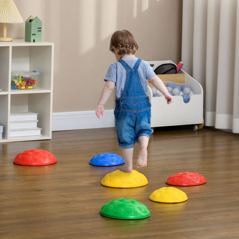 Colorful Kids Stepping Stones Set with Non-Slip Mats