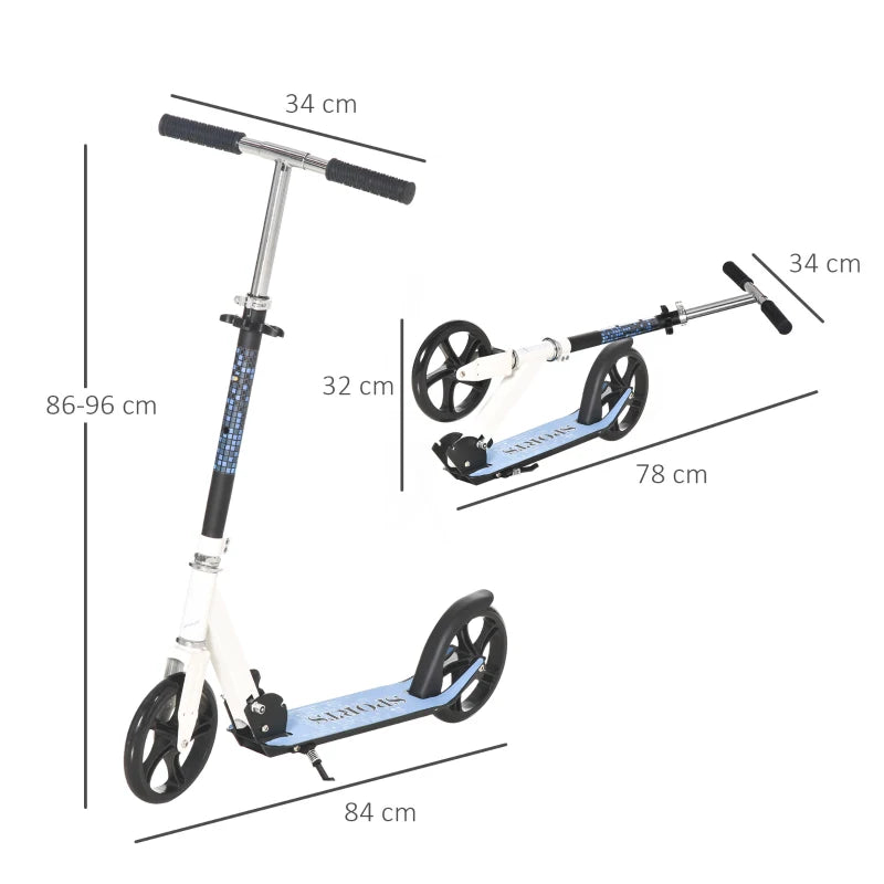 Blue Folding Kids Kick Scooter