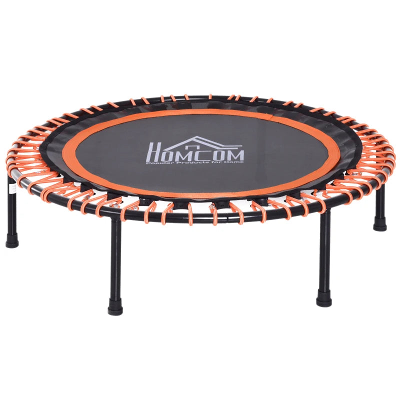 Black and Orange Mini Fitness Trampoline, 101.6 x 25 cm