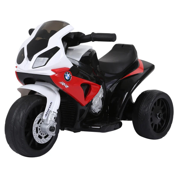 Kids Electric Ride-On Motorbike with Headlights and Music, 6V - Red