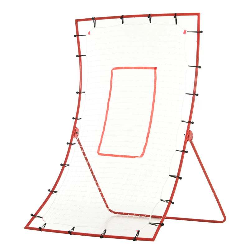 Adjustable Steel Frame Rebounder Goal - Red/White